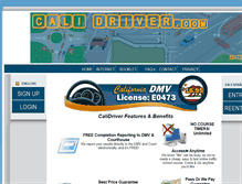 Tablet Screenshot of calidriver.com